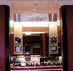 Sign Display for Cartier