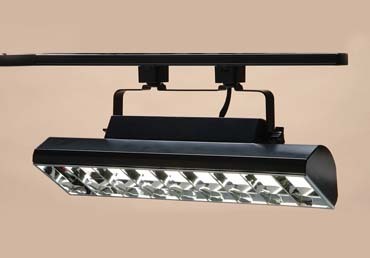2-Lamp Compact Fluorescent Track Lighting Fixture