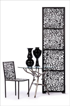 Filigree Screen with Matching Side Chair