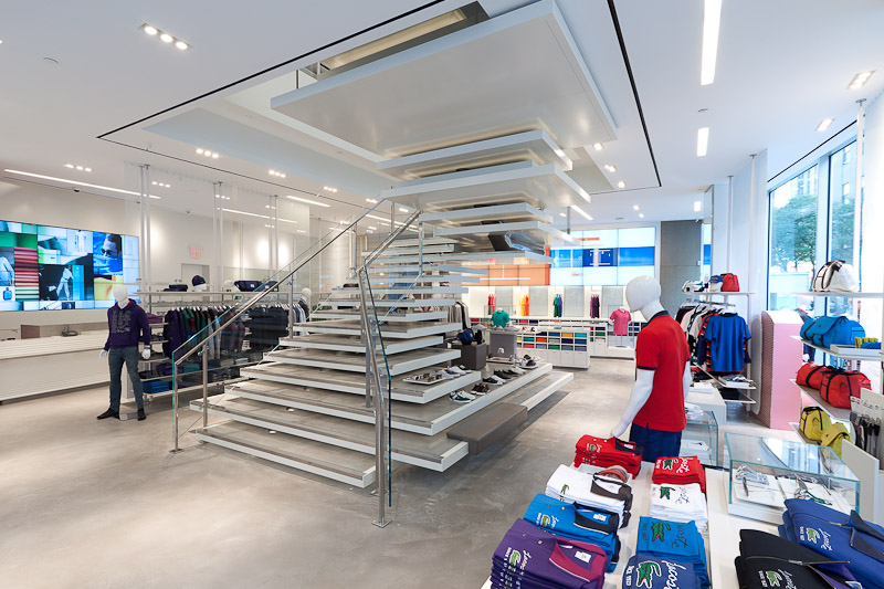 Saucer At bidrage Spaceship Lacoste, New York – Visual Merchandising and Store Design