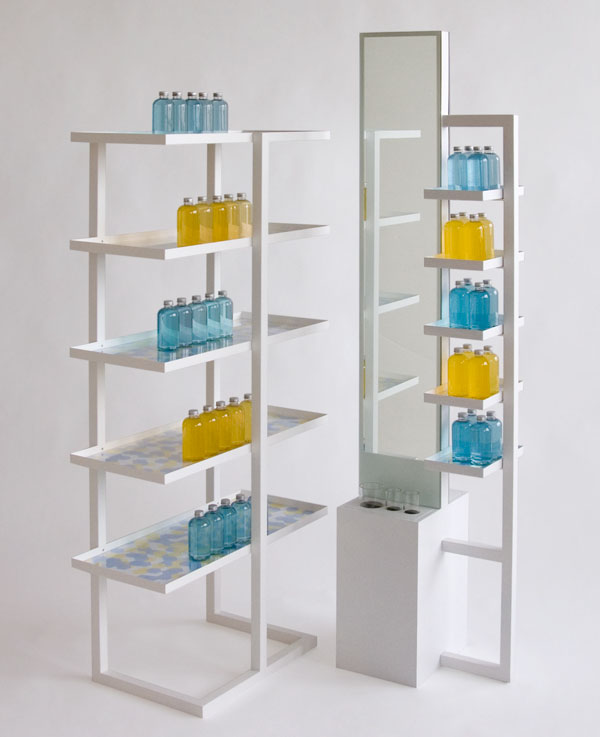 Offset Shelving Unit and Outpost Fixture