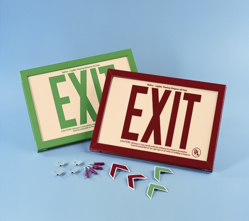 Non-electrical Exit Signs