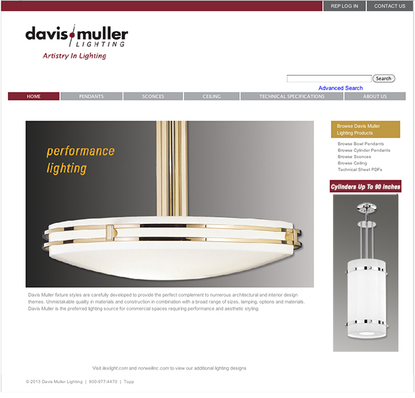 Davis / Muller Lighting Launches Redesigned Website