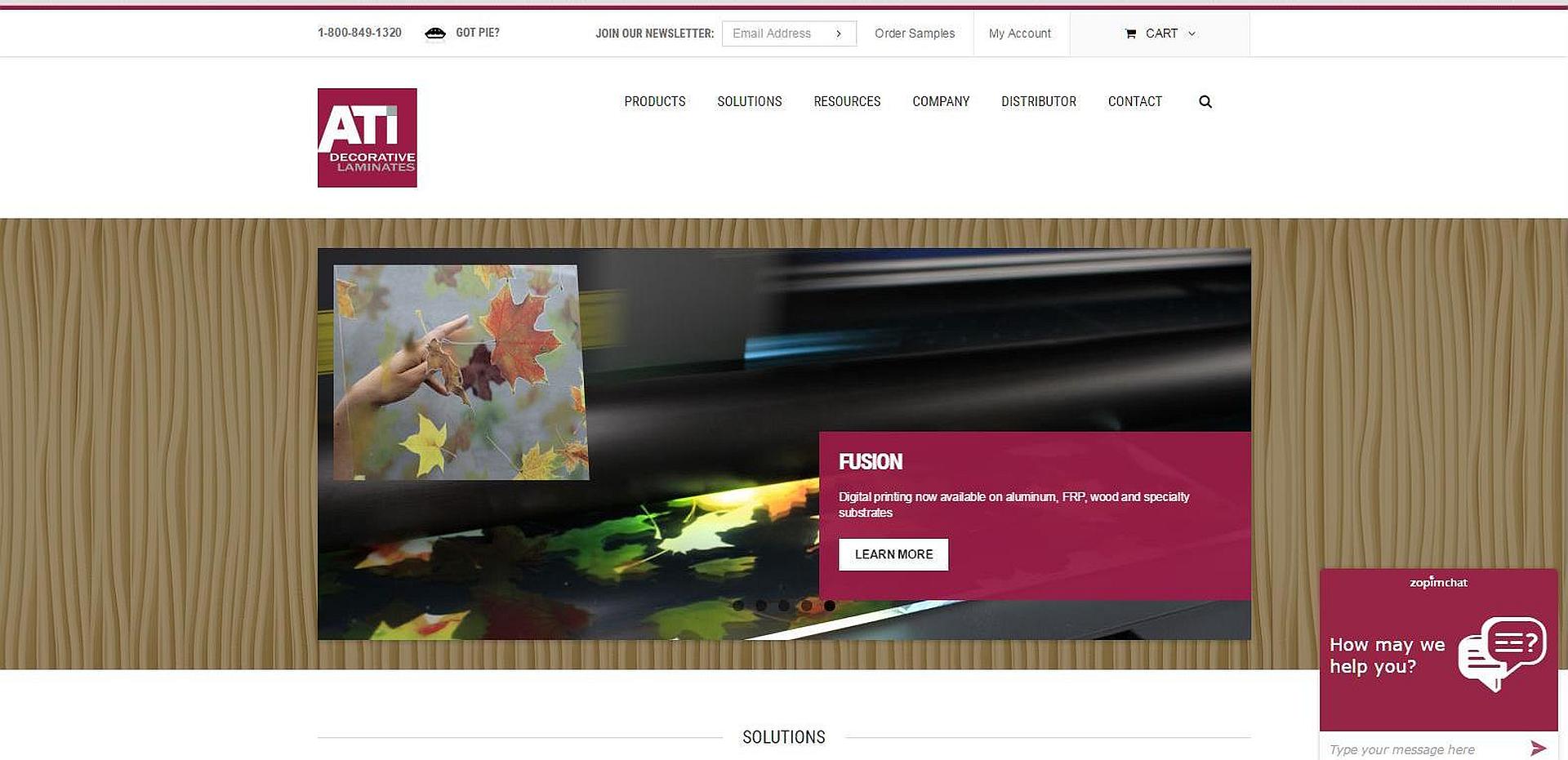 ATI Decorative Laminates Revamps Website