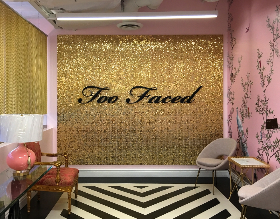 Floating Logo Sequin Wall