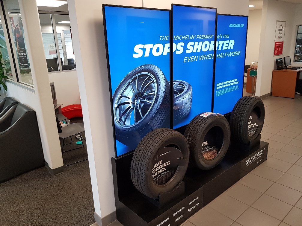 Groupe Touchette Installs iGotcha Media Digital Signage Stands at Nine Nissan/Infiniti Dealerships Across Canada