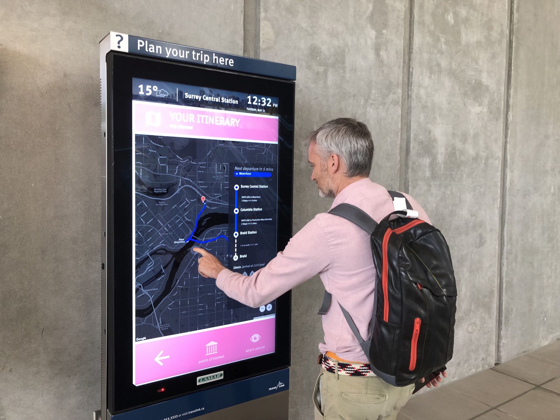 Lamar Advertising Partners with iGotcha Media to Provide Touch-Screen Kiosks for Metro Vancouver’s Regional Transportation Authority TransLink