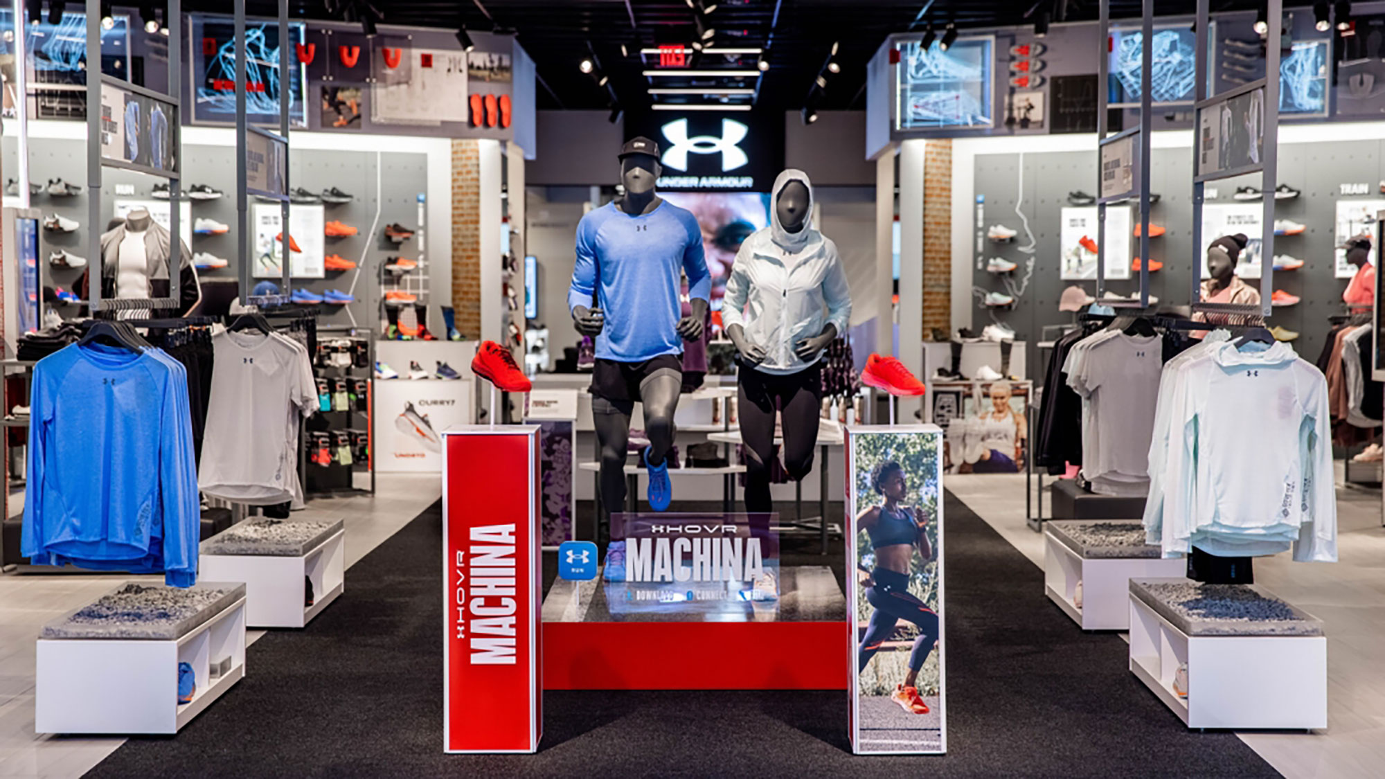 Under Armour will emphasize branded stores