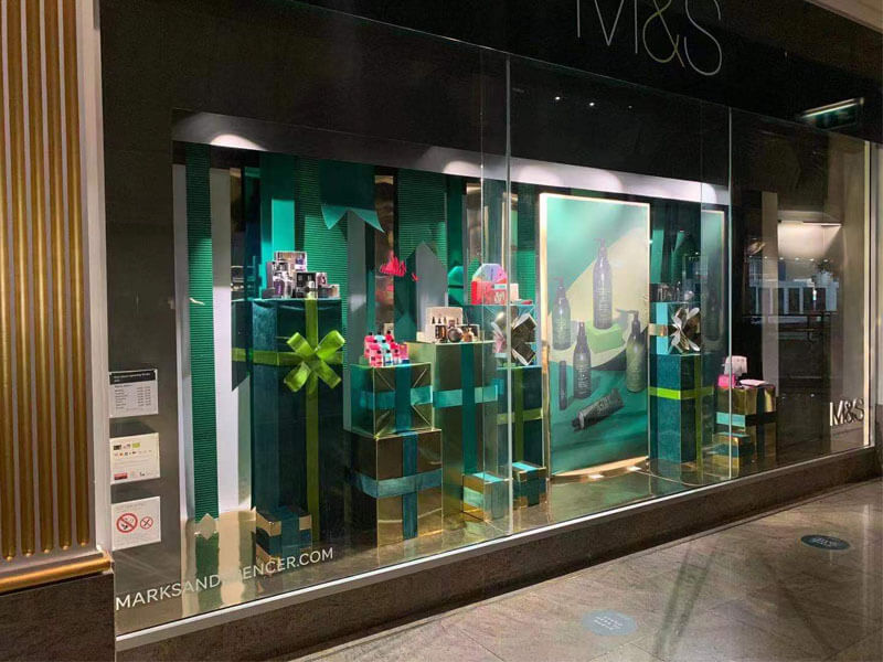 Colorful Ribbons for 2020 M&S Christmas Window Display – Visual  Merchandising and Store Design