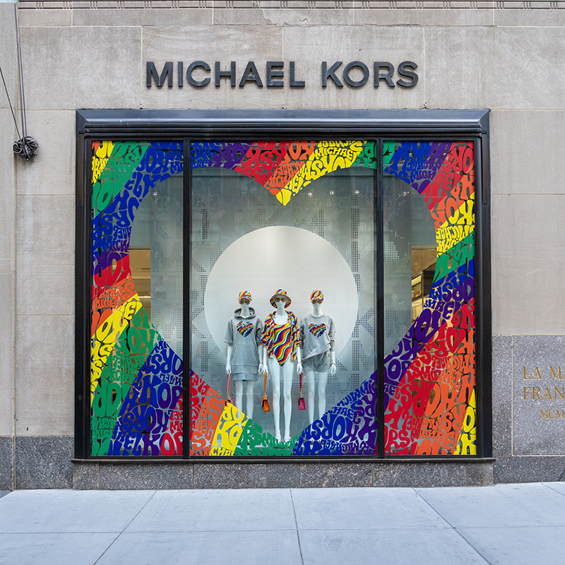 PHOTOS: Fashion Retailers Splash Rainbows on Window Displays for Pride Month