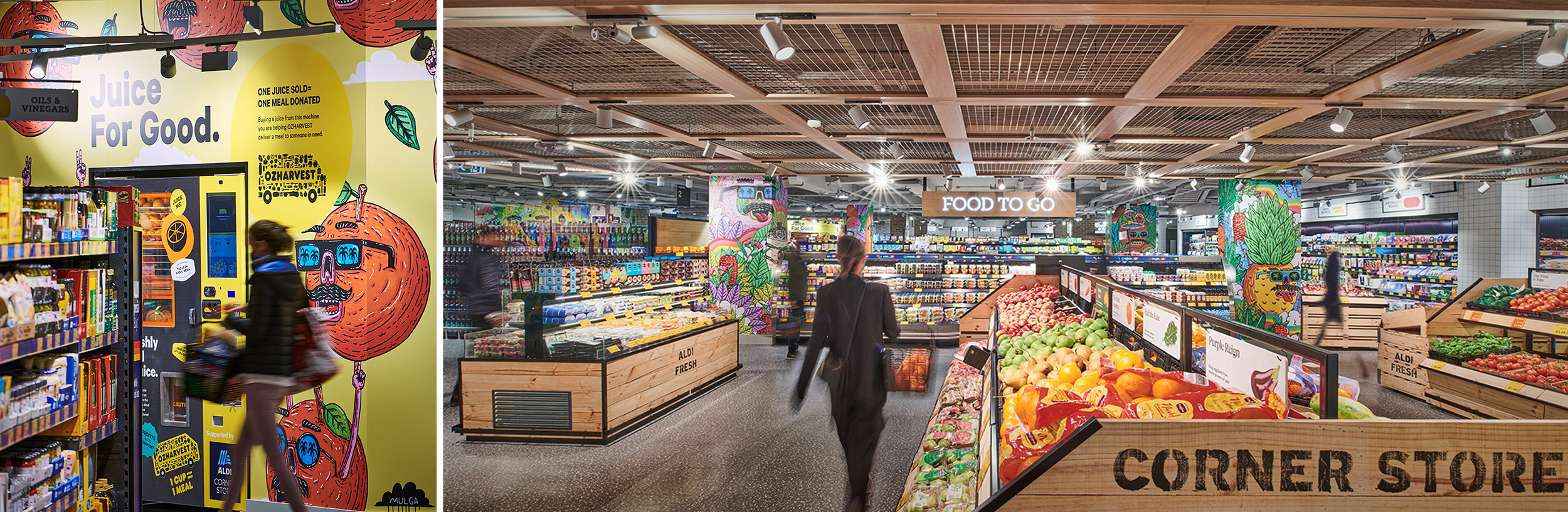 Aldi’s Corner Store flagship in North Sydney, Australia, helps the brand get closer to its customers –emotionally and physically.