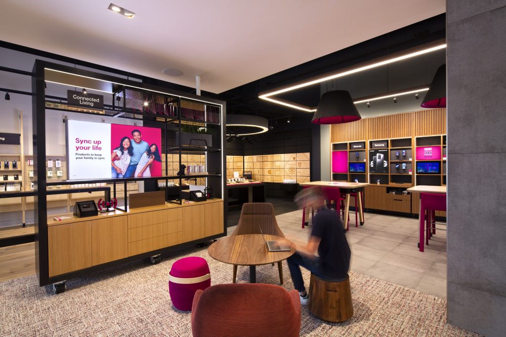 2021 Retail Renovation Competition – First Place: “T-Mobile Plano Store”