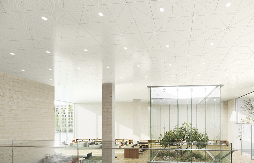 Armstrong Ceiling &amp; Wall Solutions’ Metalworks Center Cut Ceiling Panels