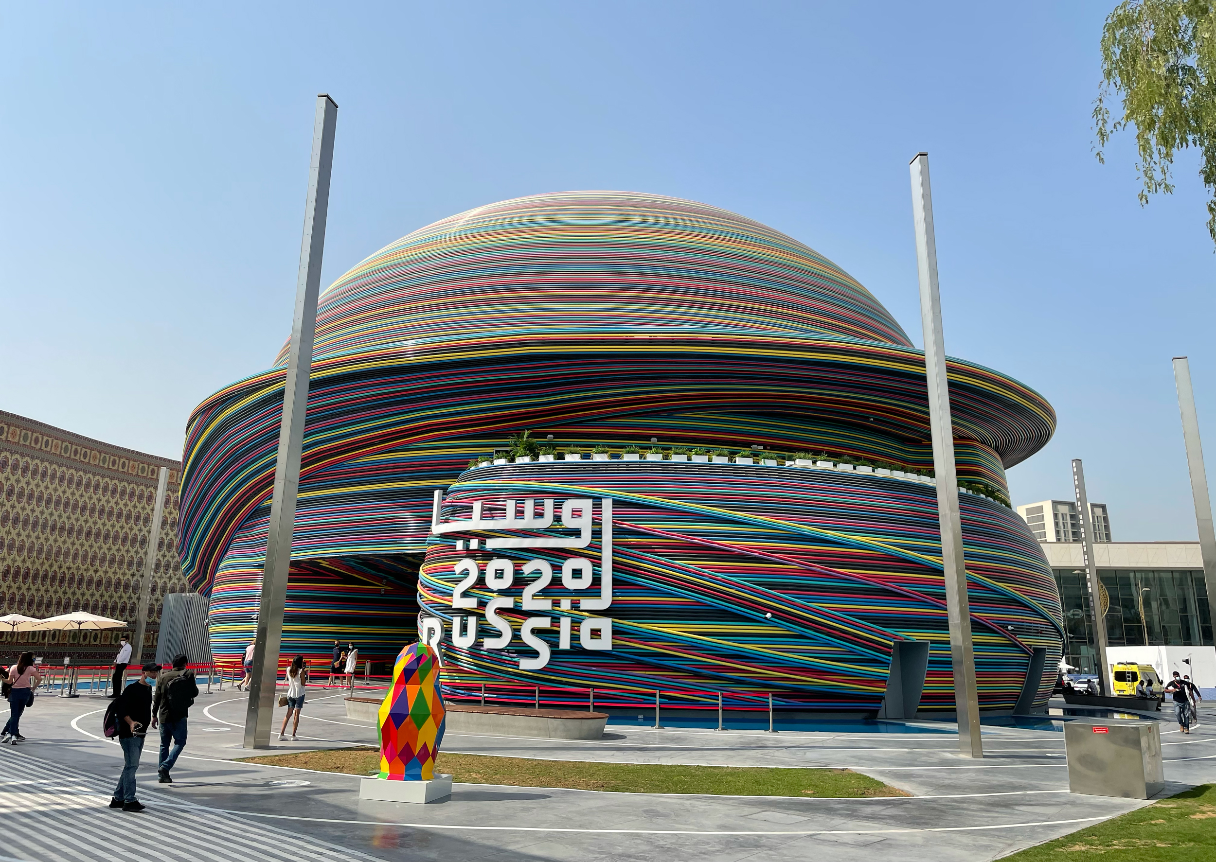 The Russia Pavilion is one of many attractions at Dubai’s Expo 2020, running until March 31.