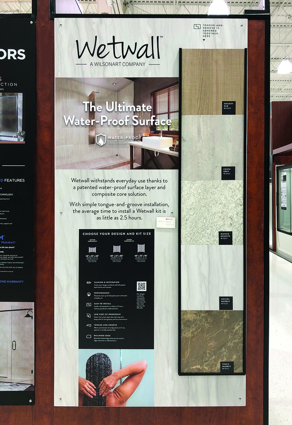 Frank Mayer and Associates’ Wetwall Waterproof Wall Panel System