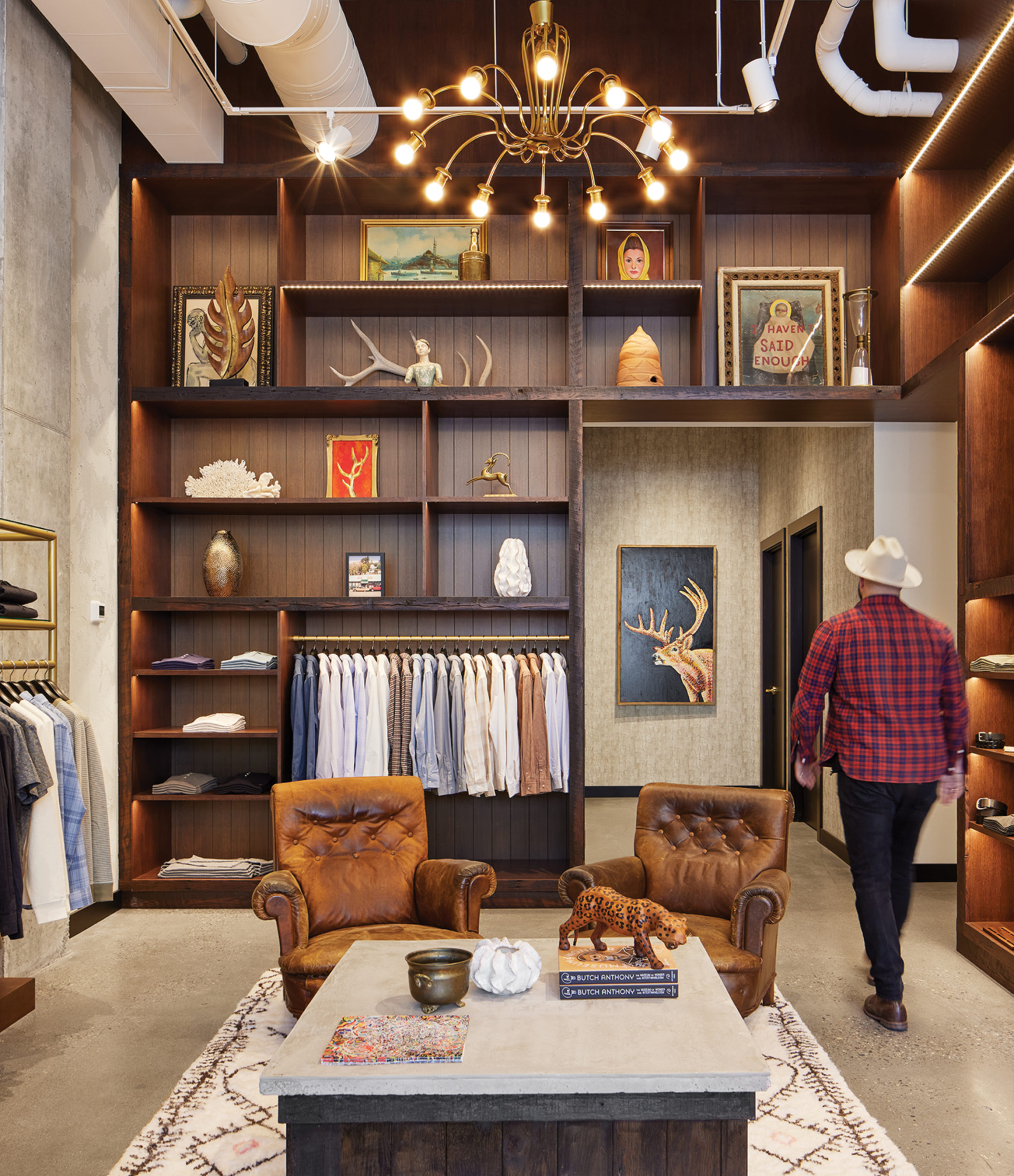 14-Foot-High Ceiling Presents a Unique Challenge for Designers of Billy Reid’s New Store