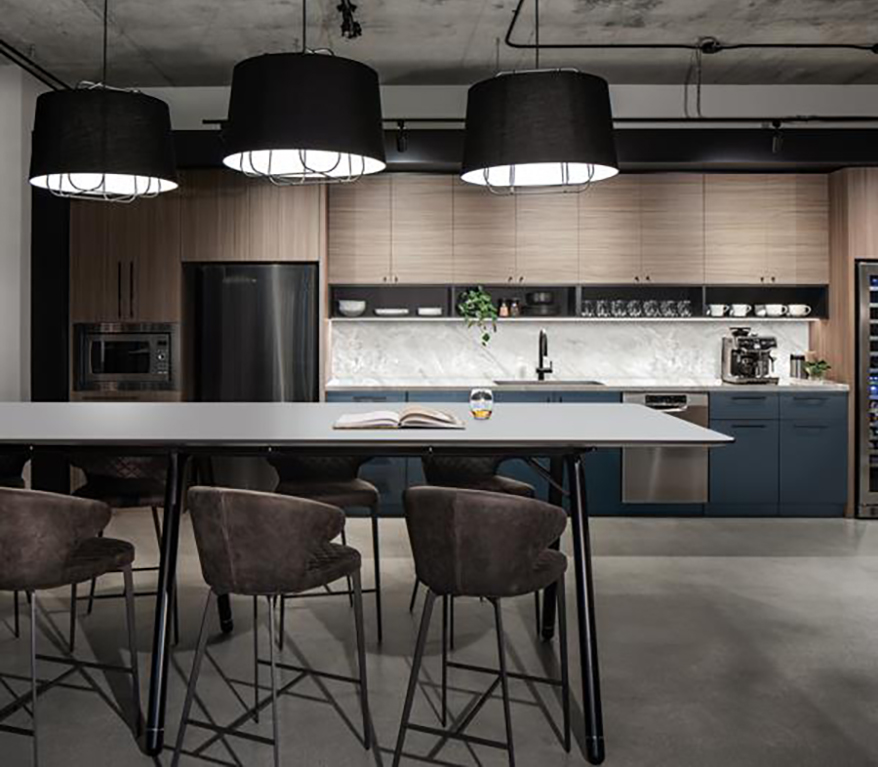Wilsonart’s latest designs highlight the material mixology trend which effortlessly blends new sophisticated textures and ultra-matte surfaces to create authentic spaces using materials engineered to outperform veneers, metals and more.