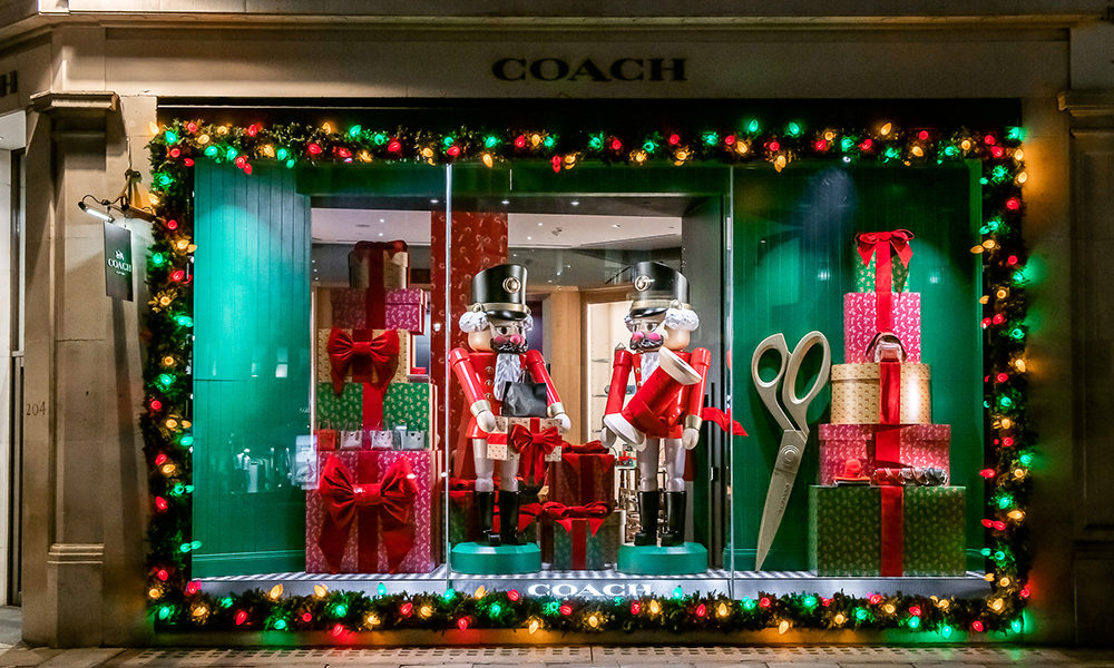 Louis Vuitton Flagship store, New York City, Christmas Holiday window  display