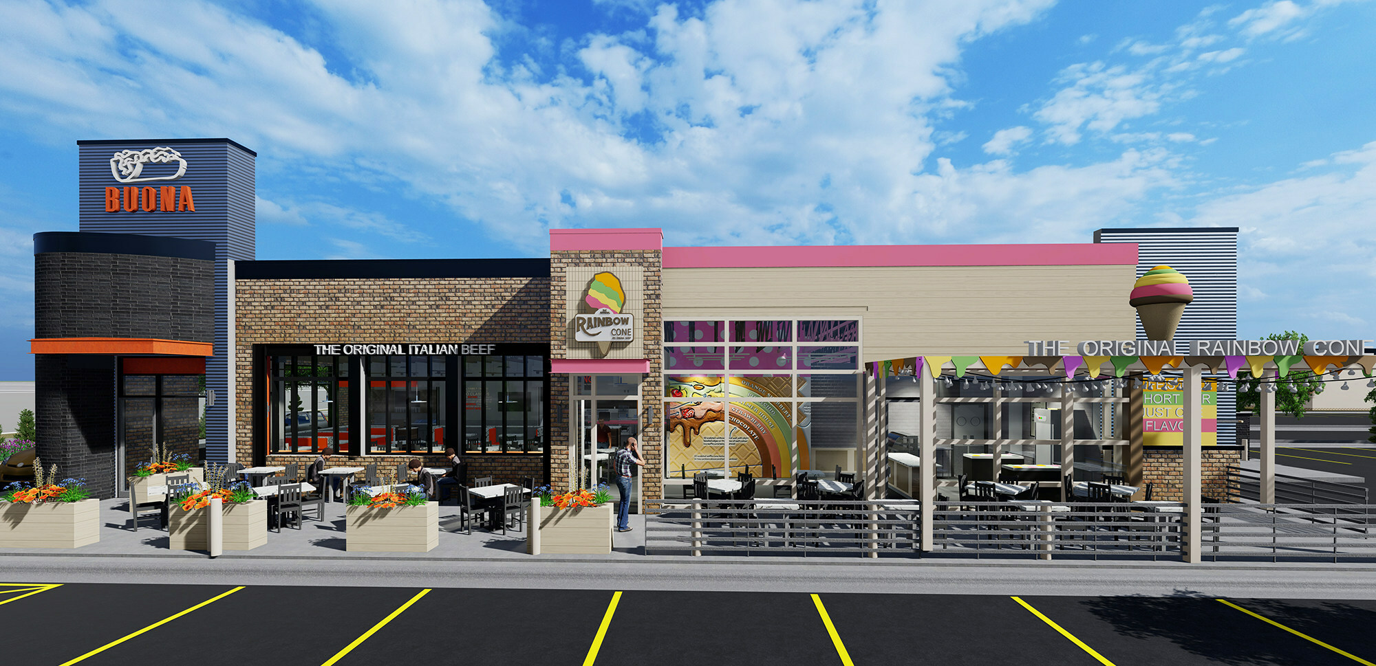 Buona and Rainbow Cone to Unveil Latest Dual Location