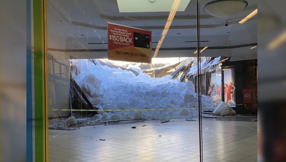 Minnesota Mall Closed by Partial Roof Collapse