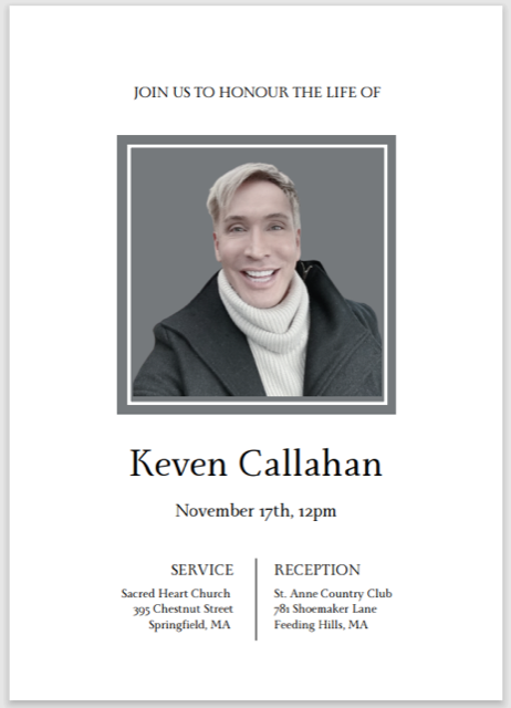 Obituary: Keven Callahan