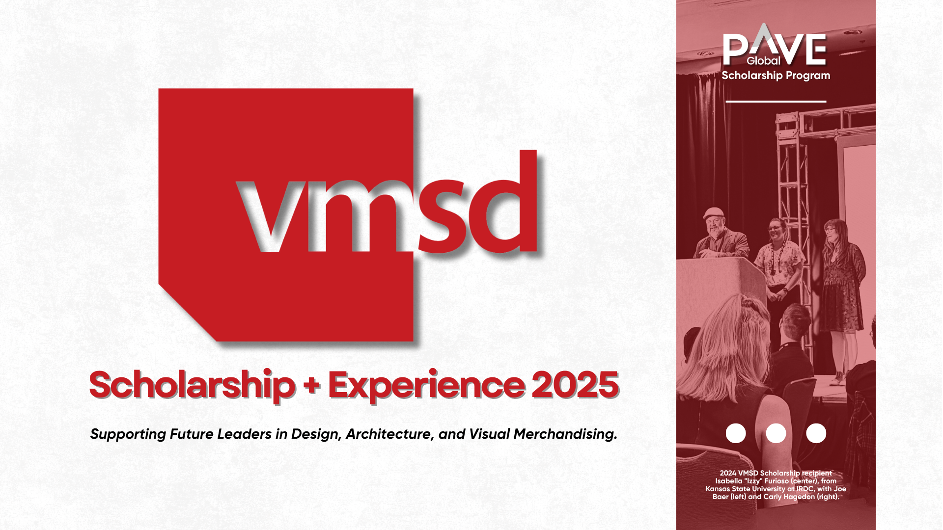 VMSD Scholarship + Experience Returns for Fifth Year